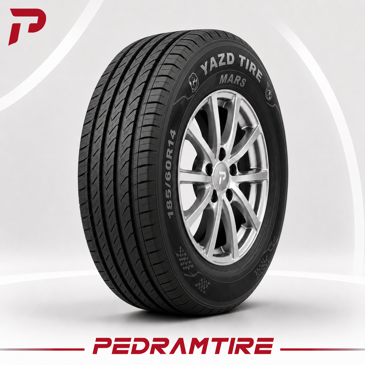 لاستیک یزد 185/60R14 گل Mars