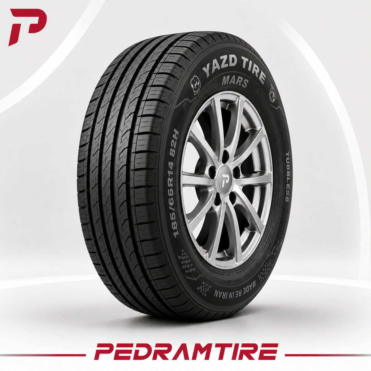 لاستیک یزد 185/60R14 گل Planet