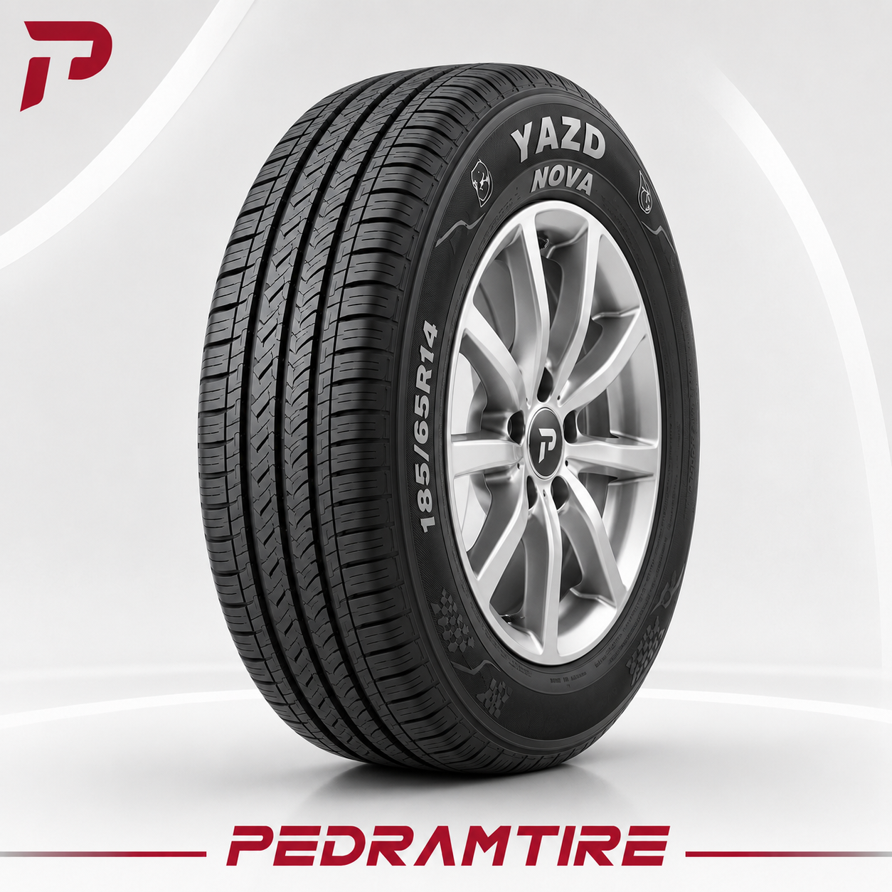 لاستیک یزد 185/65R14 گل Nova
