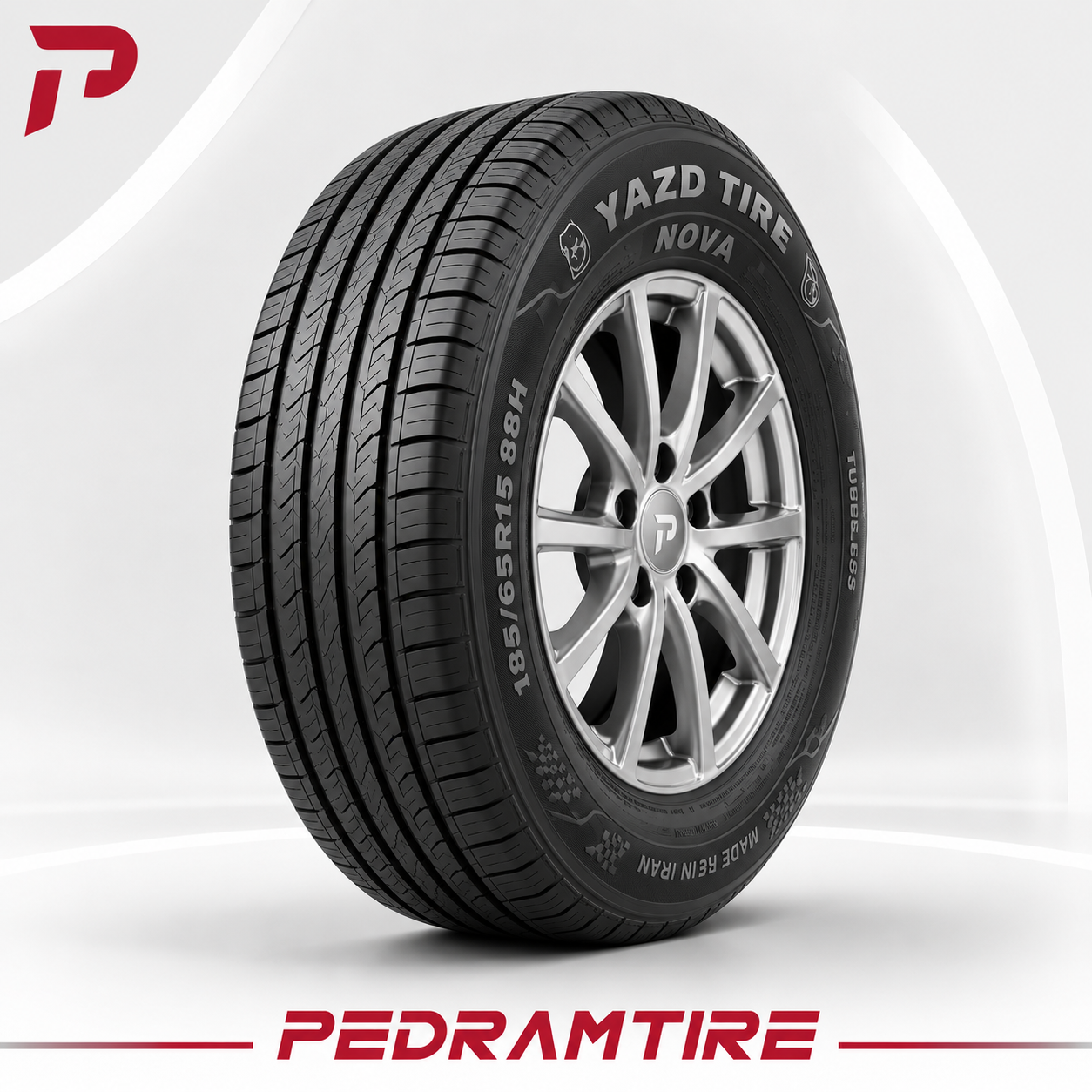 لاستیک یزد 185/65R15 گل Nova