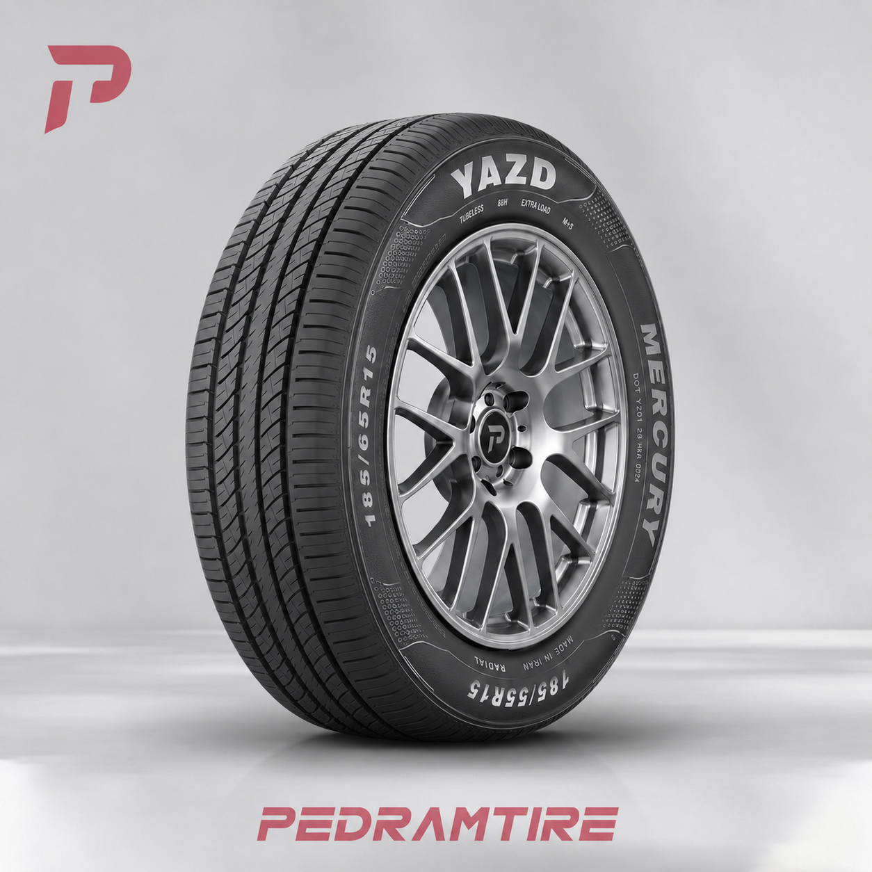 لاستیک یزد 185/65R15 گل Mercury