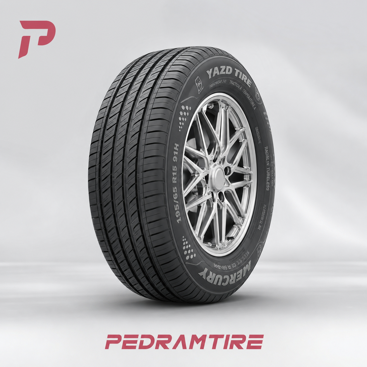 لاستیک یزد 195/65R15 گل Mercury