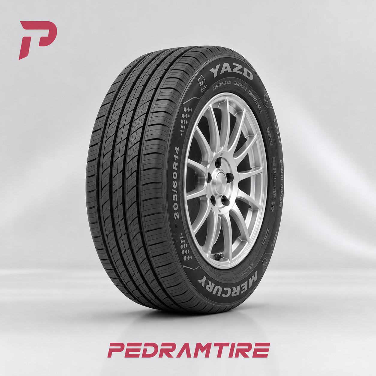 لاستیک یزد 20560R15 گل Mercury